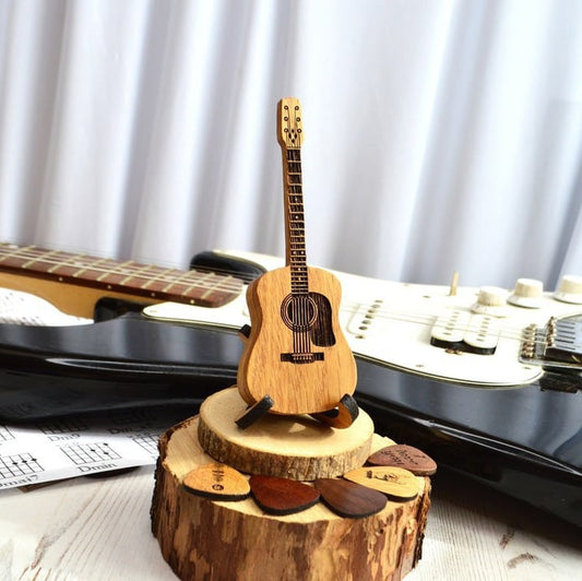 ⏰LAST DAY 49% OFF🎁Wooden Acoustic Guitar Pick Box🎸