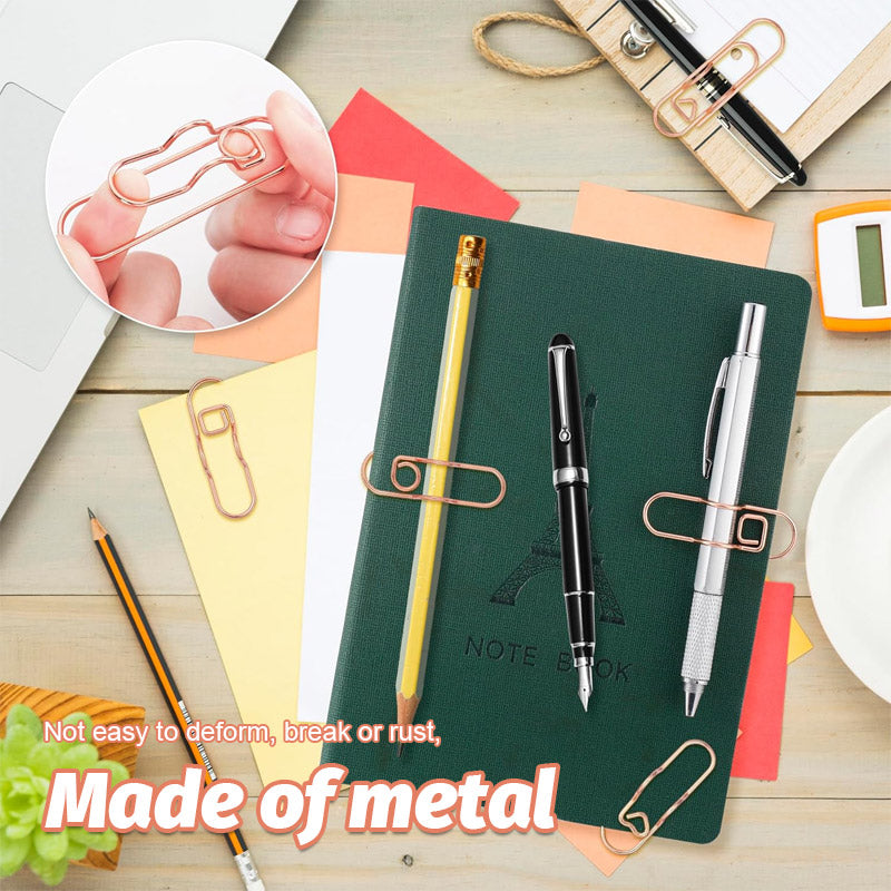 Multifunctional Metal Heart Pen Clip