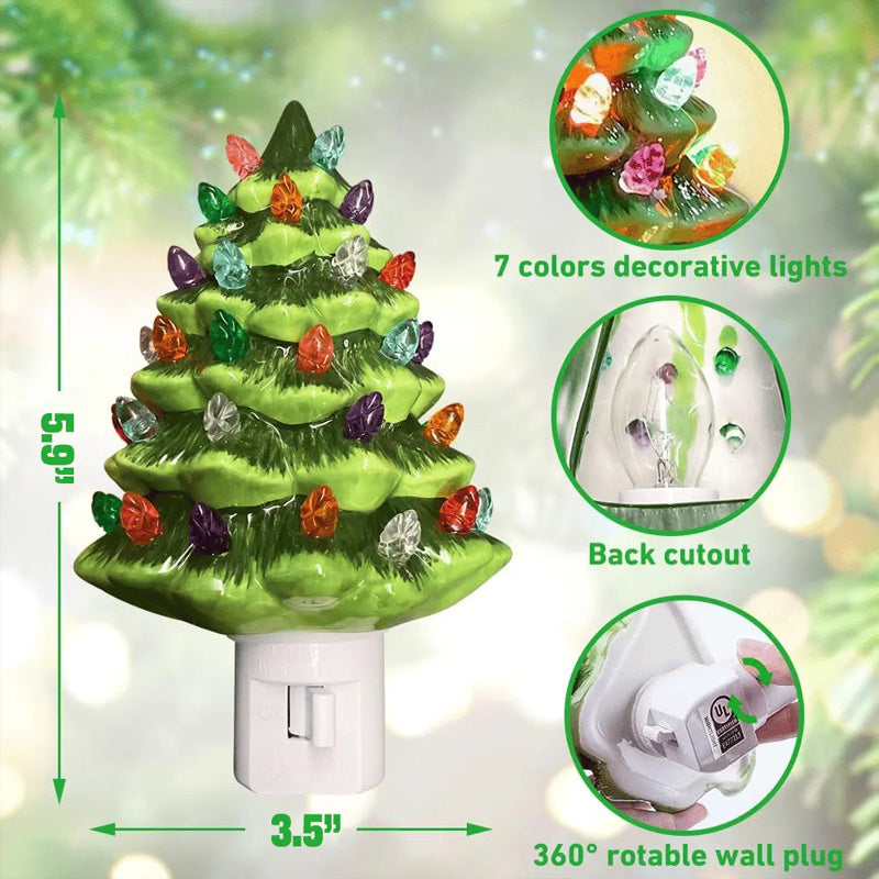 🔥 Christmas Pre-sale - 49% off 🎄Christmas Ceramic Tree Night Light