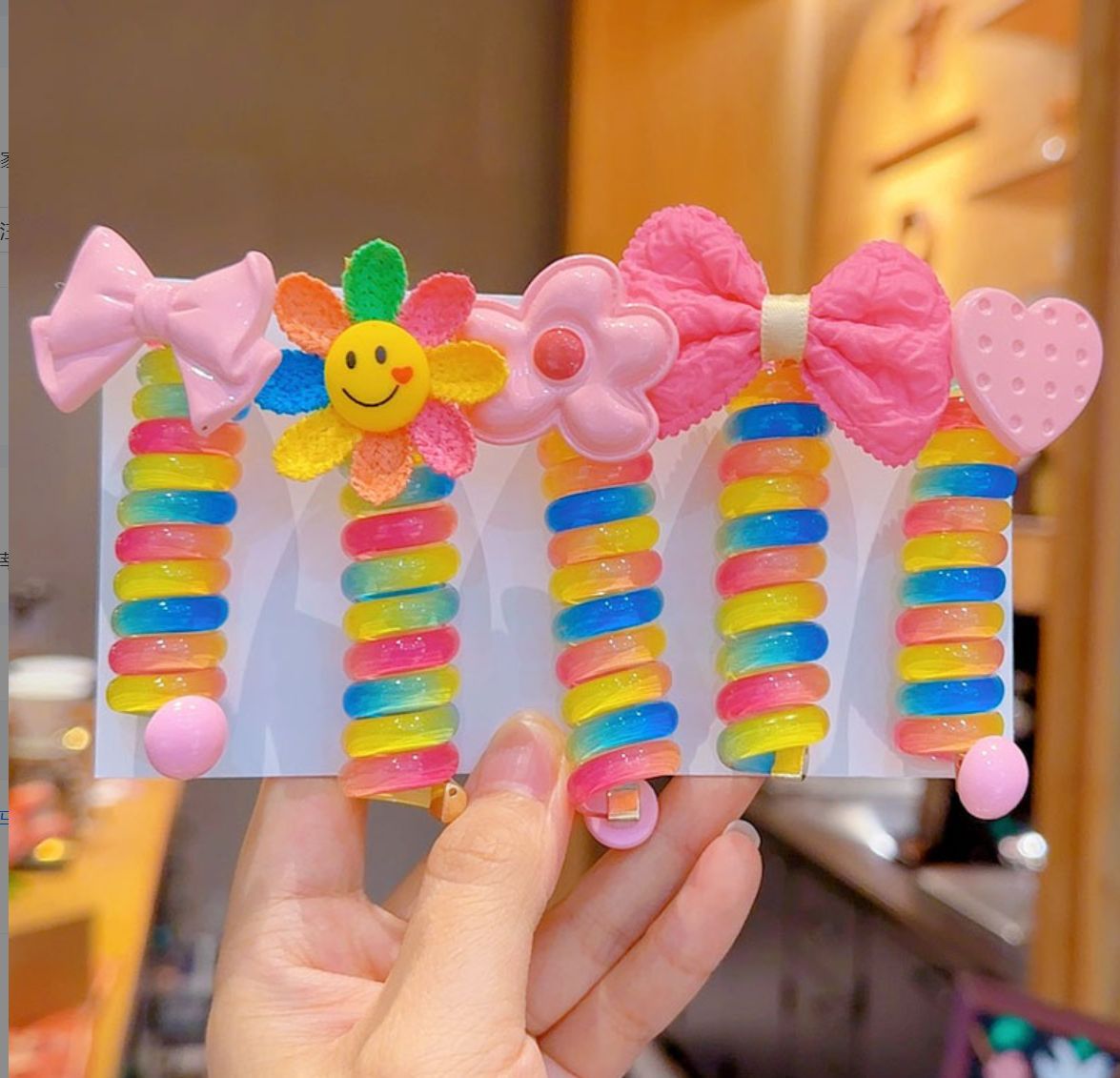 🌞Hot Summer Sale🎁Colorful Telephone Wire Hair Bands for Kids